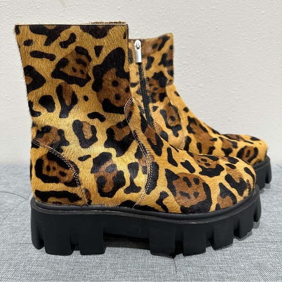 ASOS Leopard Print Platform Boots - Picture 11 of 14